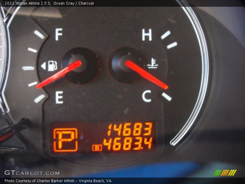 Ocean Gray / Charcoal 2011 Nissan Altima 2.5 S