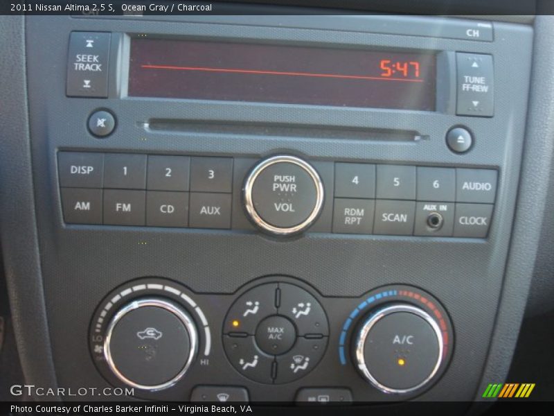 Ocean Gray / Charcoal 2011 Nissan Altima 2.5 S