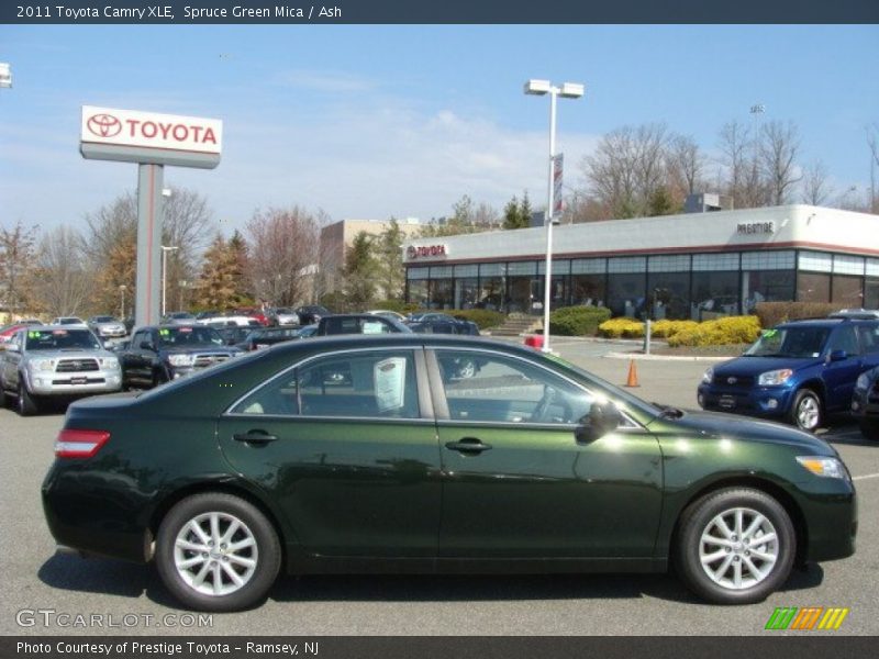 Spruce Green Mica / Ash 2011 Toyota Camry XLE