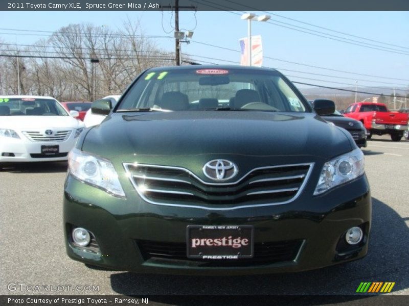 Spruce Green Mica / Ash 2011 Toyota Camry XLE