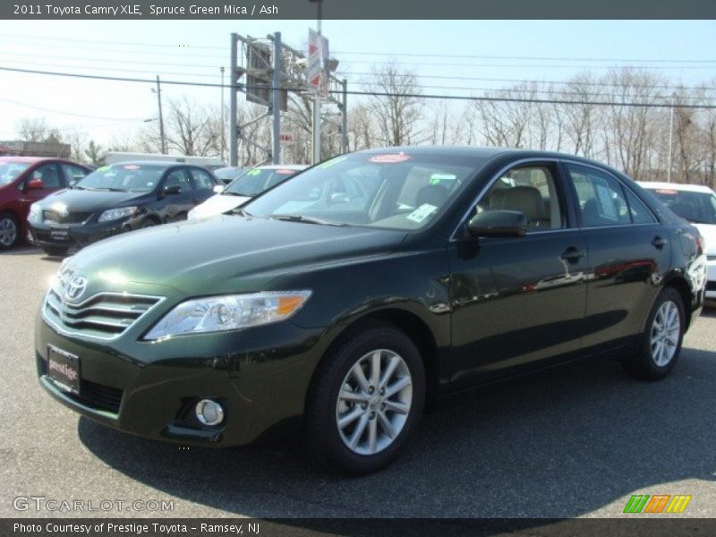 Spruce Green Mica / Ash 2011 Toyota Camry XLE