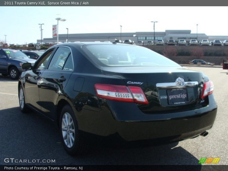 Spruce Green Mica / Ash 2011 Toyota Camry XLE