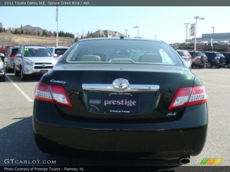 Spruce Green Mica / Ash 2011 Toyota Camry XLE