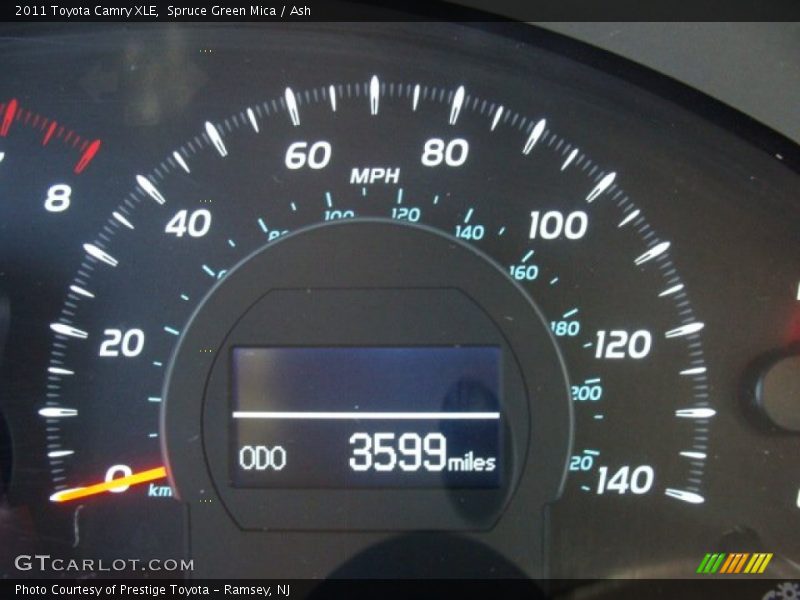 Spruce Green Mica / Ash 2011 Toyota Camry XLE