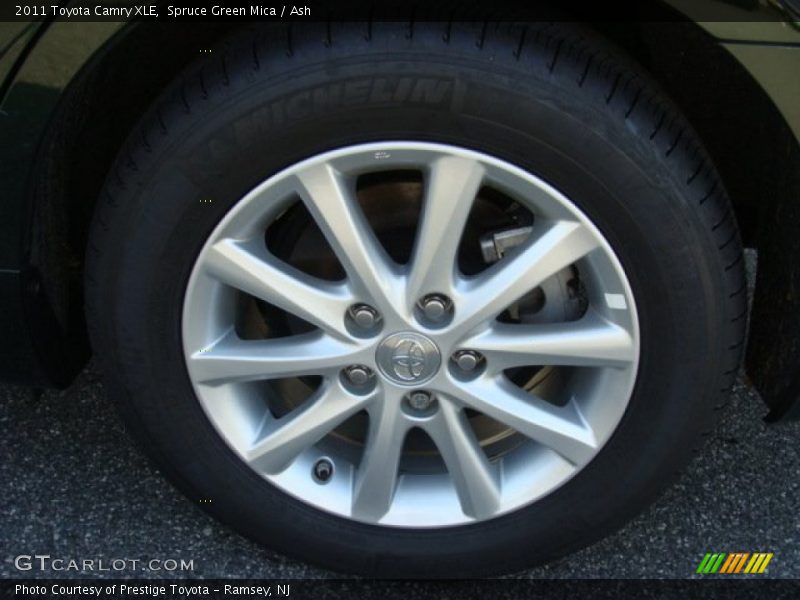 Spruce Green Mica / Ash 2011 Toyota Camry XLE