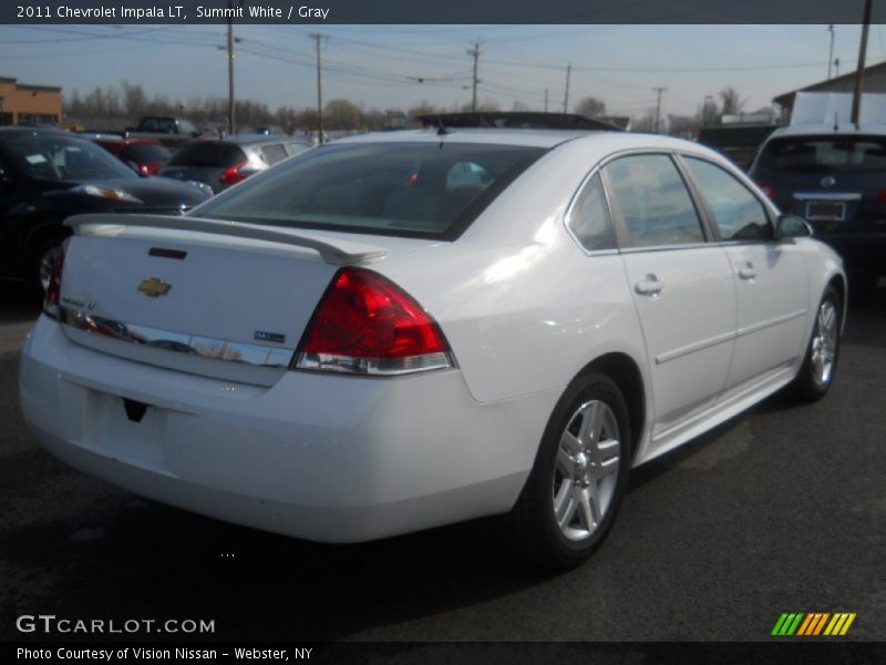 Summit White / Gray 2011 Chevrolet Impala LT