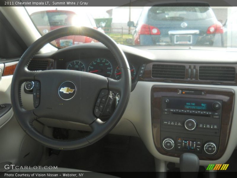 Summit White / Gray 2011 Chevrolet Impala LT