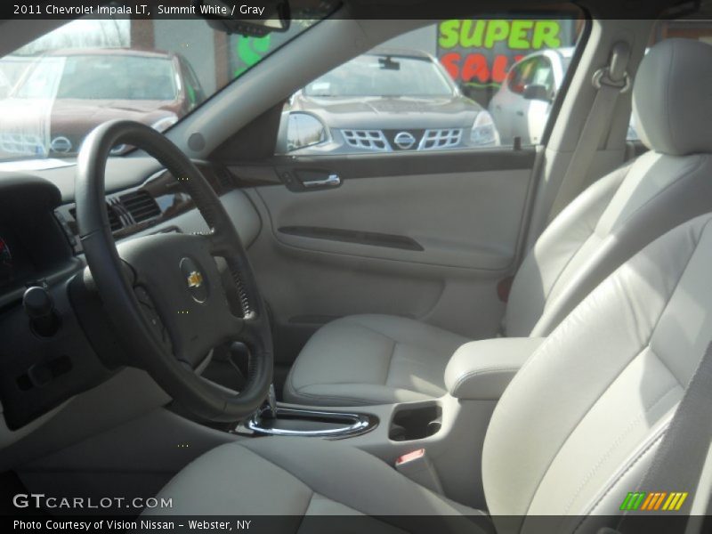 Summit White / Gray 2011 Chevrolet Impala LT