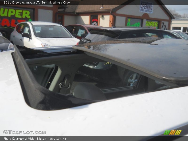Summit White / Gray 2011 Chevrolet Impala LT