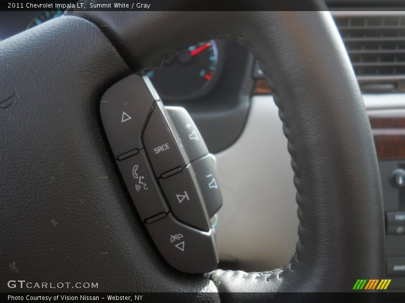 Summit White / Gray 2011 Chevrolet Impala LT