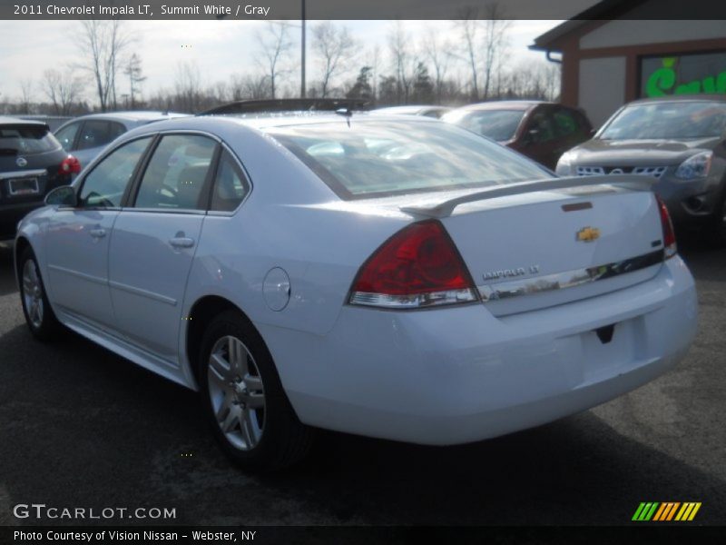 Summit White / Gray 2011 Chevrolet Impala LT