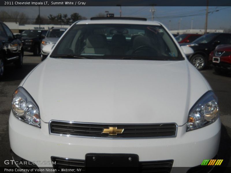 Summit White / Gray 2011 Chevrolet Impala LT