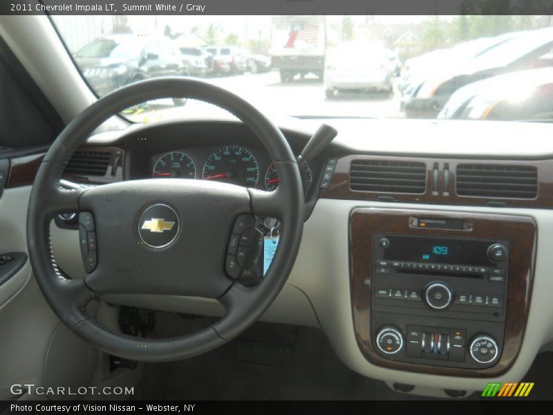 Summit White / Gray 2011 Chevrolet Impala LT