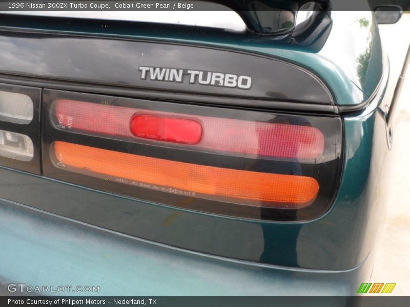 Cobalt Green Pearl / Beige 1996 Nissan 300ZX Turbo Coupe