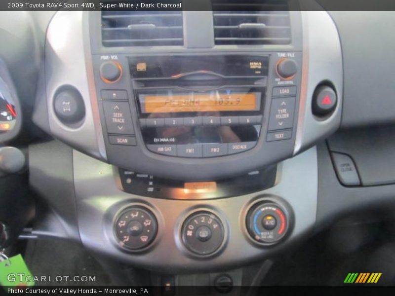 Super White / Dark Charcoal 2009 Toyota RAV4 Sport 4WD