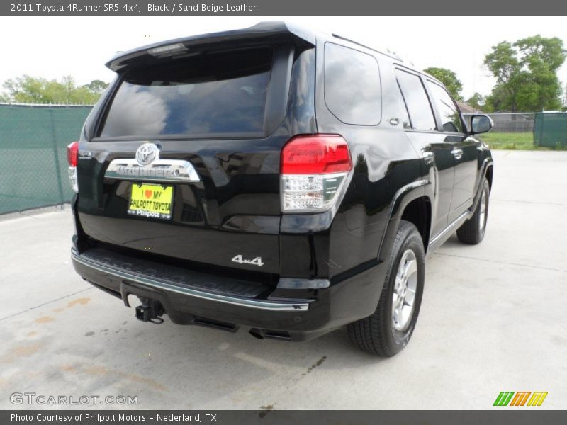 Black / Sand Beige Leather 2011 Toyota 4Runner SR5 4x4
