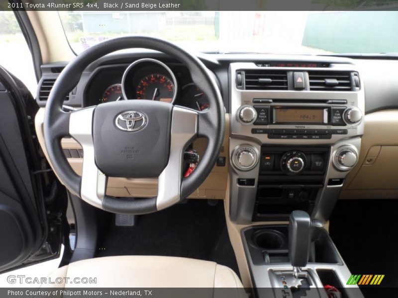 Black / Sand Beige Leather 2011 Toyota 4Runner SR5 4x4