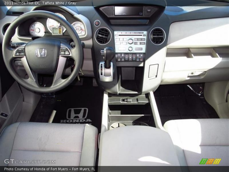 Taffeta White / Gray 2011 Honda Pilot EX