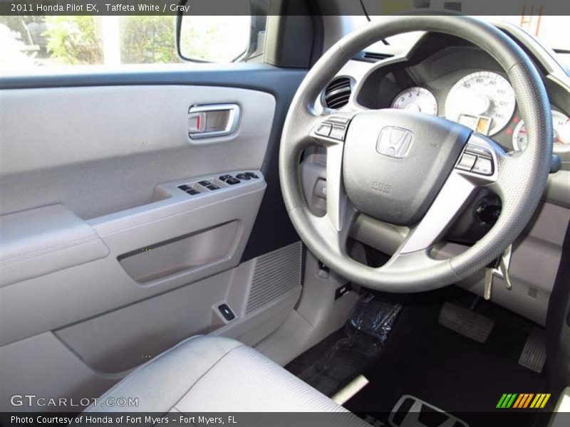 Taffeta White / Gray 2011 Honda Pilot EX
