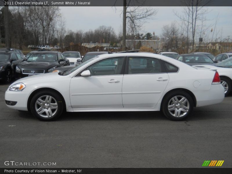 Summit White / Neutral 2011 Chevrolet Impala LT