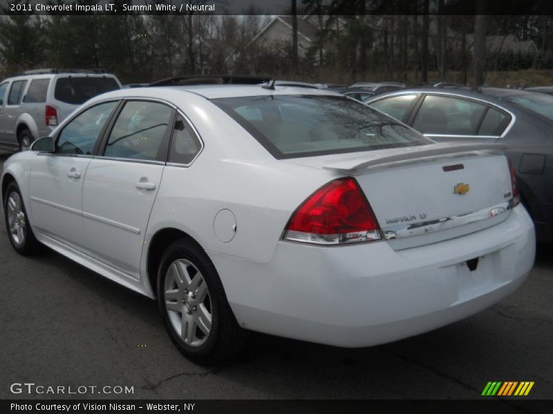 Summit White / Neutral 2011 Chevrolet Impala LT