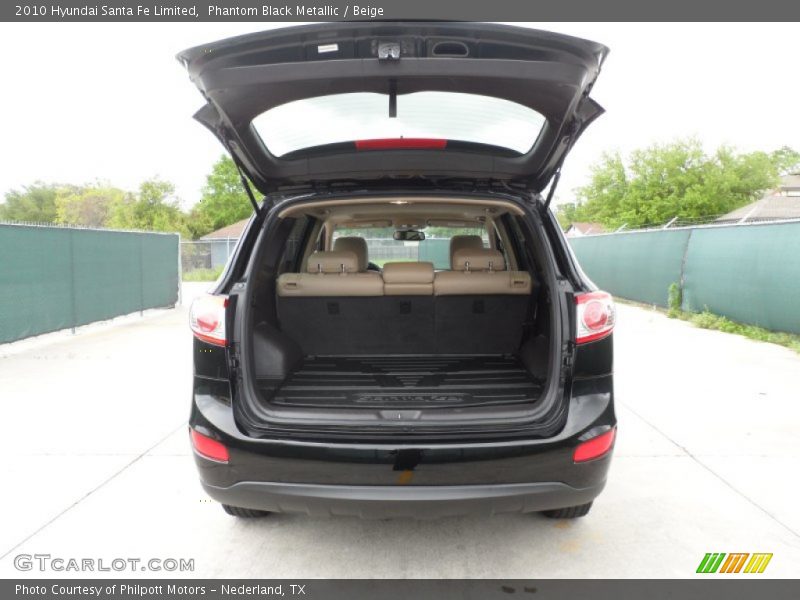 Phantom Black Metallic / Beige 2010 Hyundai Santa Fe Limited
