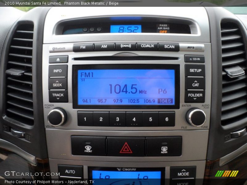 Controls of 2010 Santa Fe Limited