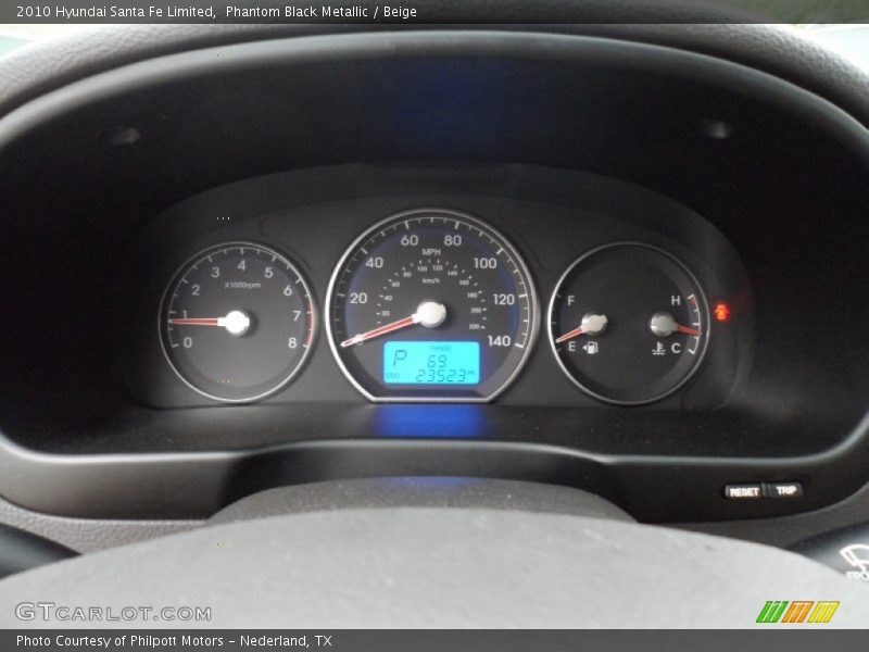 2010 Santa Fe Limited Limited Gauges