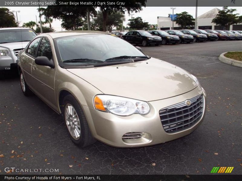 Silver Beige Metallic / Dark Slate Gray 2005 Chrysler Sebring Sedan