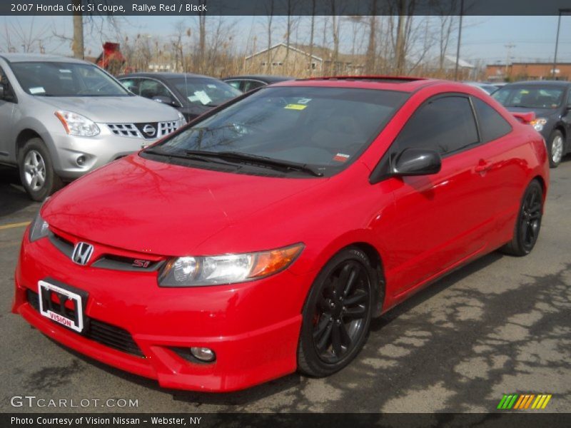 Rallye Red / Black 2007 Honda Civic Si Coupe