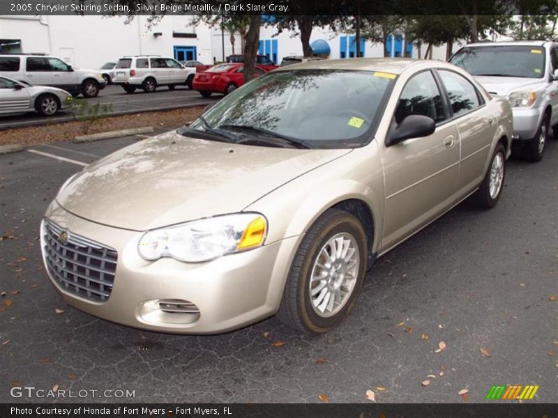 Silver Beige Metallic / Dark Slate Gray 2005 Chrysler Sebring Sedan