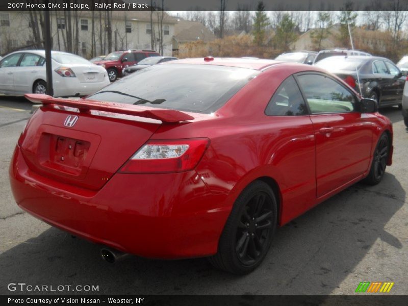 Rallye Red / Black 2007 Honda Civic Si Coupe