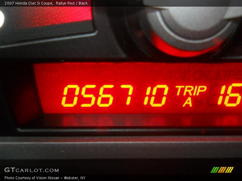 Rallye Red / Black 2007 Honda Civic Si Coupe