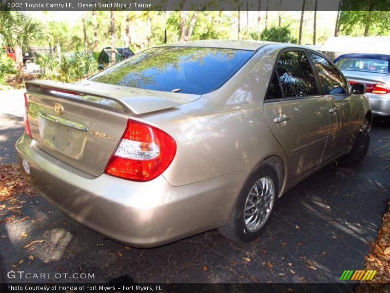 Desert Sand Mica / Taupe 2002 Toyota Camry LE