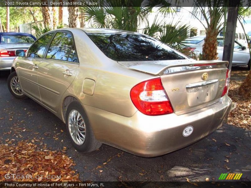 Desert Sand Mica / Taupe 2002 Toyota Camry LE