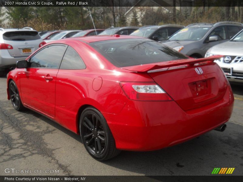 Rallye Red / Black 2007 Honda Civic Si Coupe
