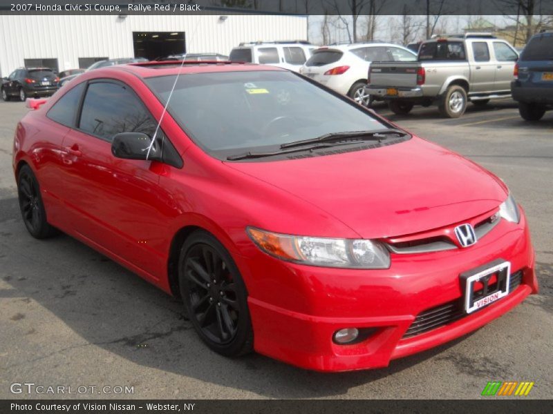 Rallye Red / Black 2007 Honda Civic Si Coupe
