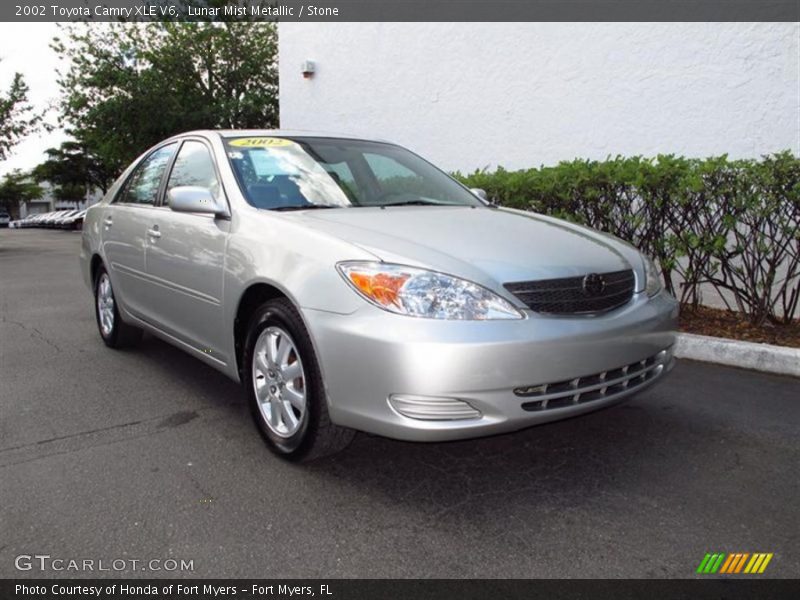 Lunar Mist Metallic / Stone 2002 Toyota Camry XLE V6