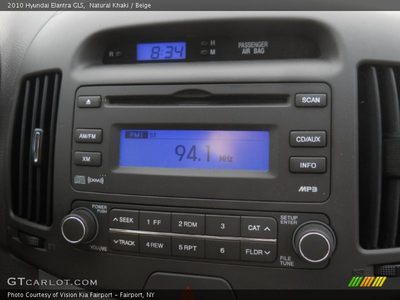 Natural Khaki / Beige 2010 Hyundai Elantra GLS