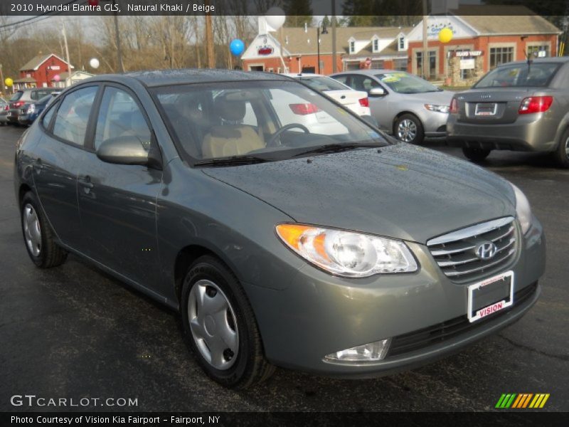 Natural Khaki / Beige 2010 Hyundai Elantra GLS