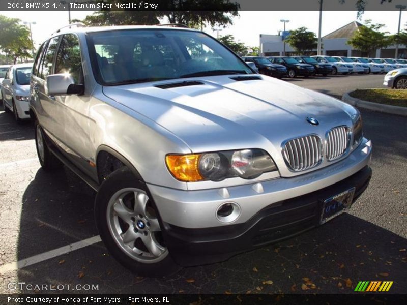 Titanium Silver Metallic / Grey 2001 BMW X5 4.4i