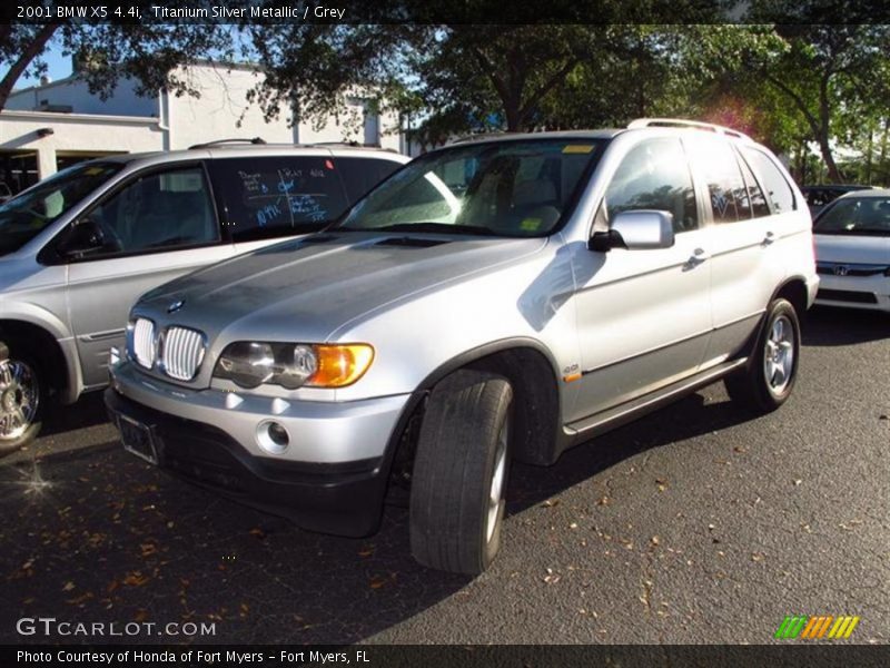 Titanium Silver Metallic / Grey 2001 BMW X5 4.4i