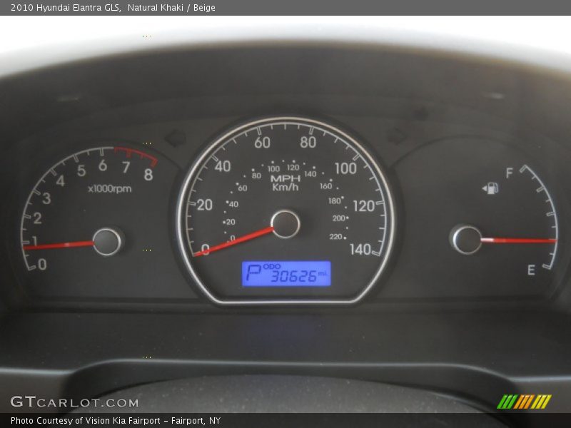 Natural Khaki / Beige 2010 Hyundai Elantra GLS