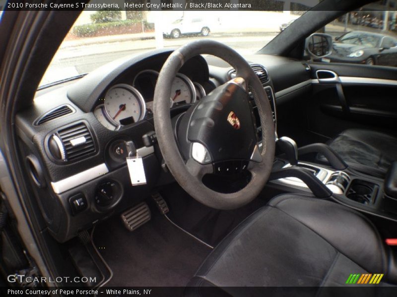 Meteor Grey Metallic / Black/Black Alcantara 2010 Porsche Cayenne S Transsyberia