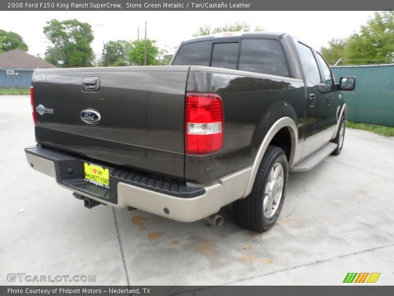 Stone Green Metallic / Tan/Castaño Leather 2008 Ford F150 King Ranch SuperCrew