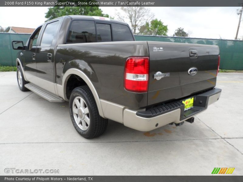 Stone Green Metallic / Tan/Castaño Leather 2008 Ford F150 King Ranch SuperCrew