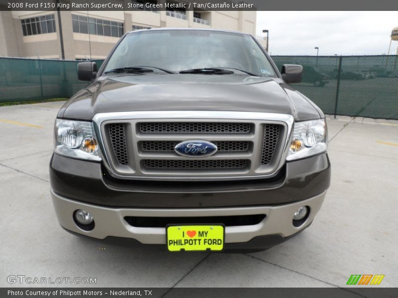 Stone Green Metallic / Tan/Castaño Leather 2008 Ford F150 King Ranch SuperCrew
