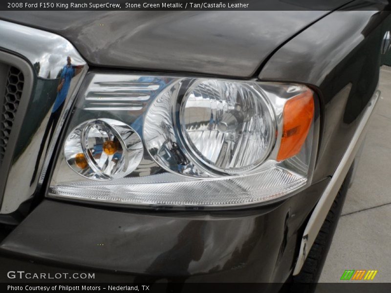 Stone Green Metallic / Tan/Castaño Leather 2008 Ford F150 King Ranch SuperCrew