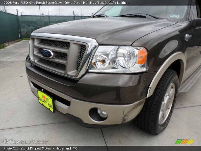 Stone Green Metallic / Tan/Castaño Leather 2008 Ford F150 King Ranch SuperCrew