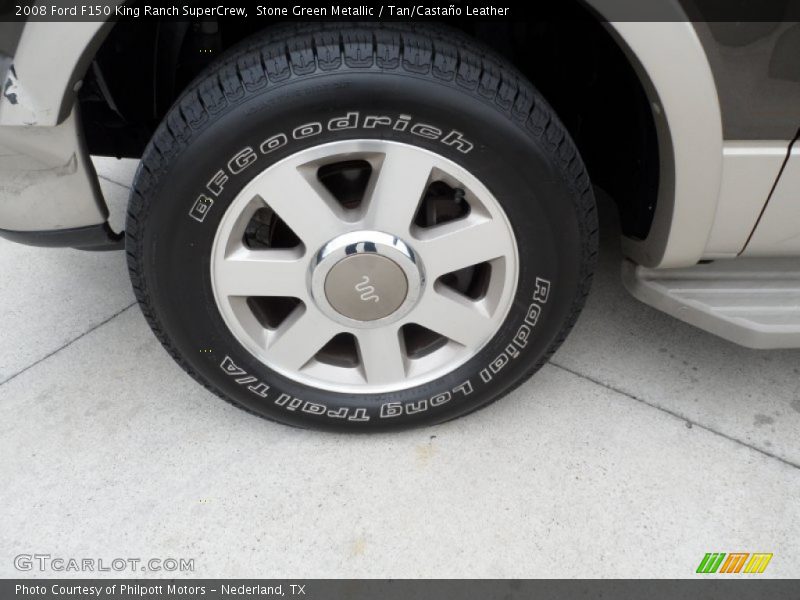 Stone Green Metallic / Tan/Castaño Leather 2008 Ford F150 King Ranch SuperCrew